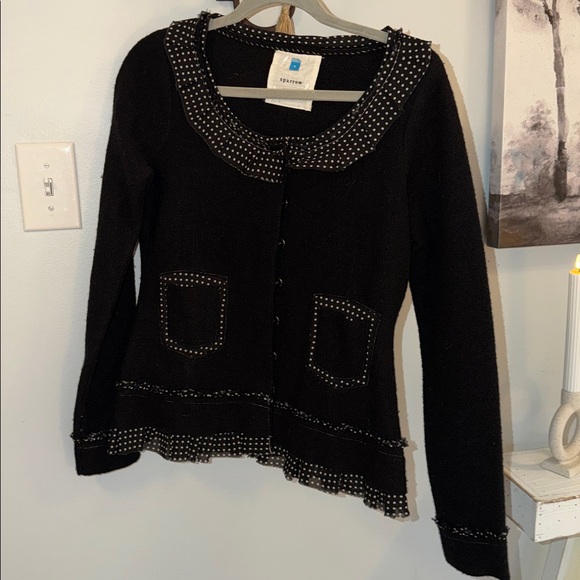 ⭐️Sparrow by Anthropologie Au Fait Merino Wool Snap Front Cardigan⭐️ - Picture 2 of 6